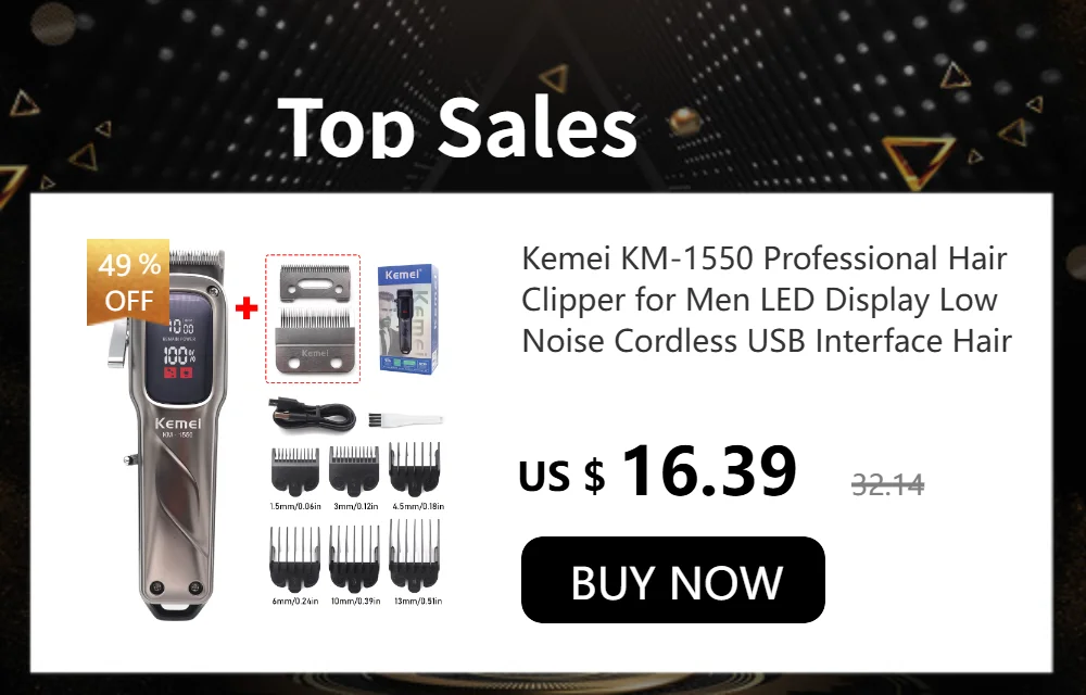 Apply to KEMEI KM-1990 Professional Hair Clipper Original USB Charger Charging Cable Power Cord Barber Accessories