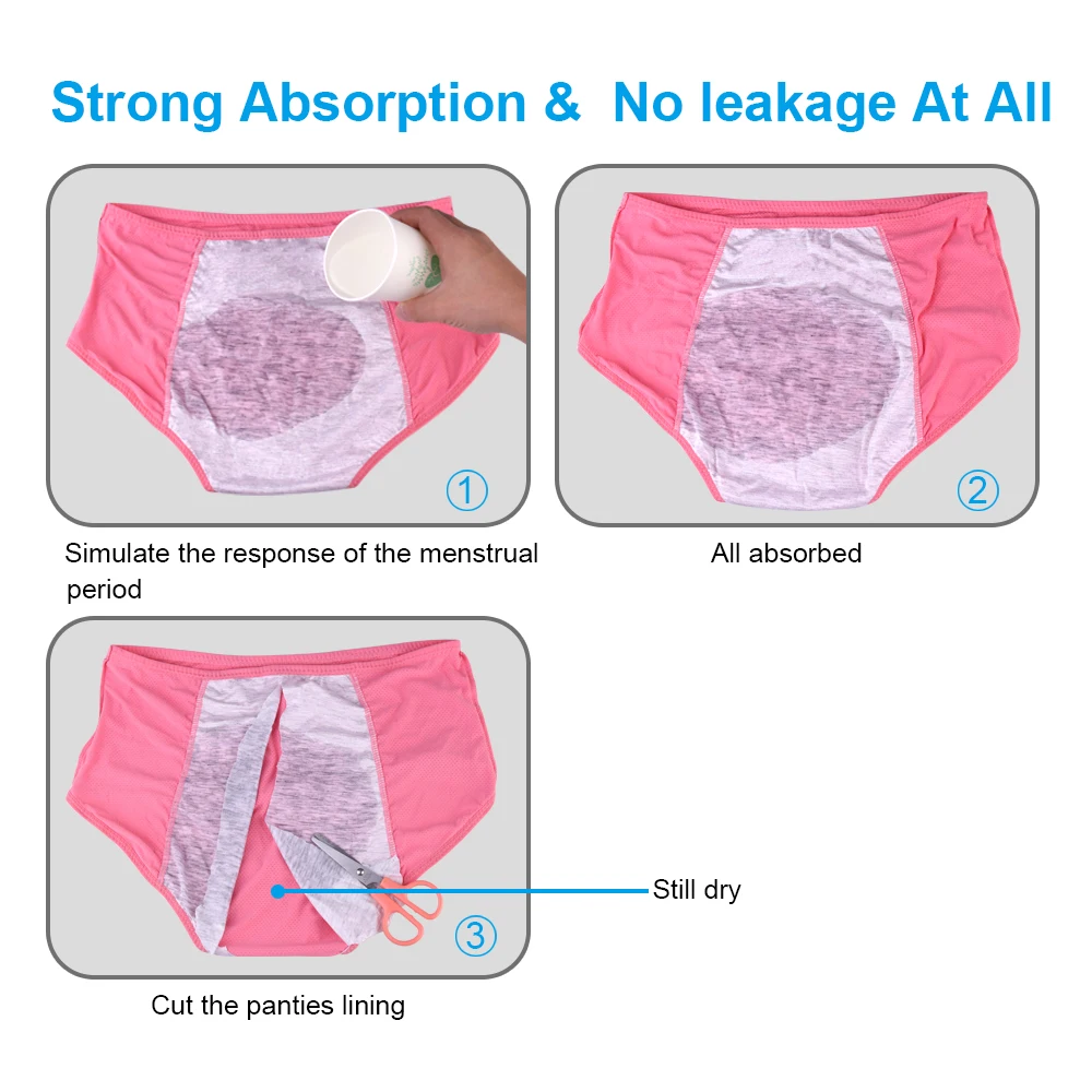 Menstrual Period Panties Women Sexy Pants Leak Proof Incontinence Underwear Period Proof Briefs High Waist Female Dropshipping