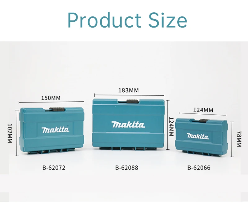 Makita Injection Molding Parts Storage Box Hardware Tools Household Screw Electronic Component Drill Bit Anti-Fall Tool Box