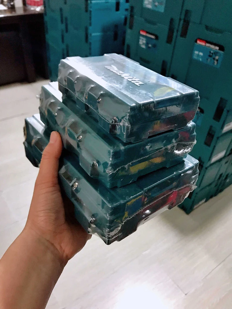 Makita Injection Molding Parts Storage Box Hardware Tools Household Screw Electronic Component Drill Bit Anti-Fall Tool Box