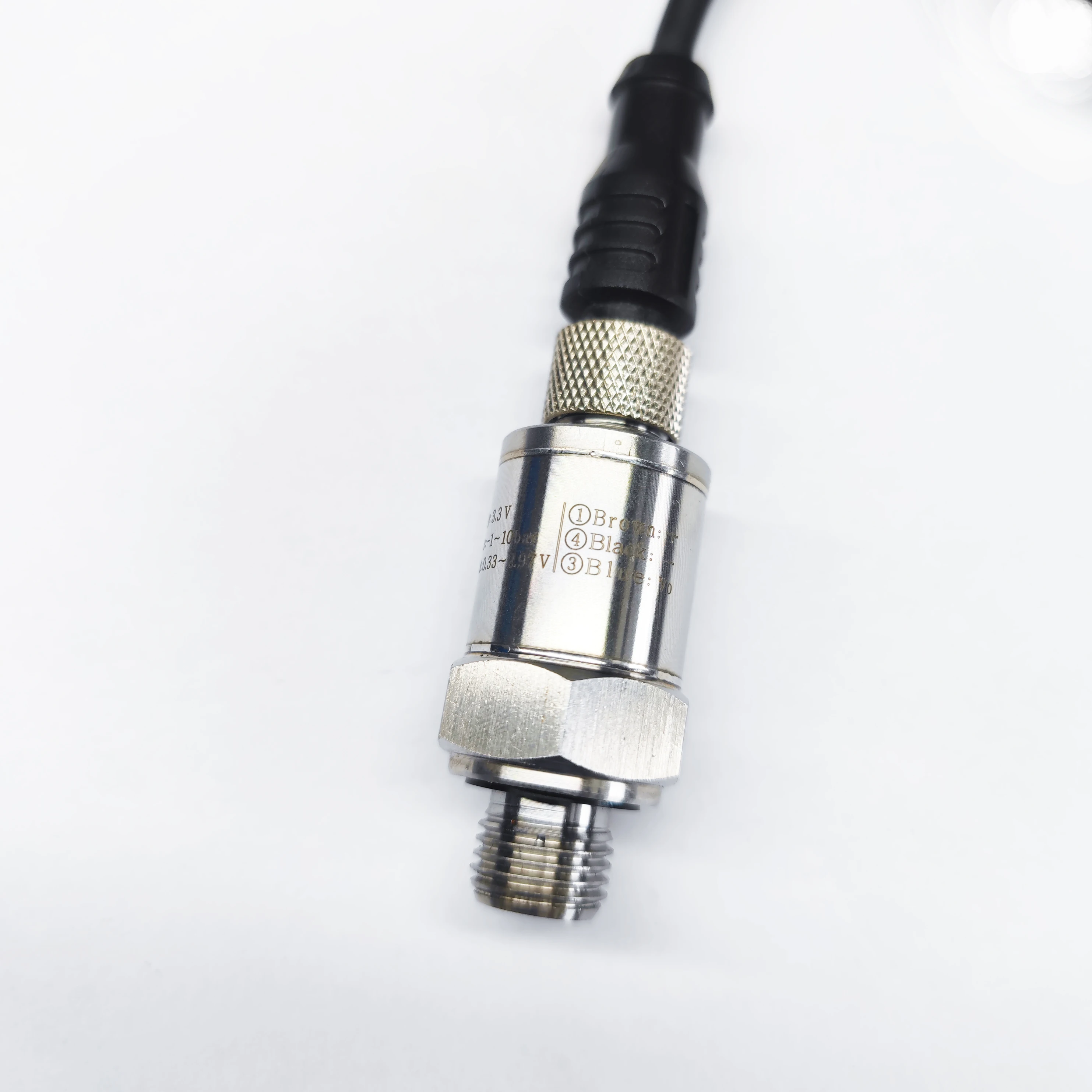Water Oil Fuel Gas Air Pressure Transmitter G1/4 12-36V 4-20mA 0-60MPa Optional Stainless Steel Pressure Transducer Sensor