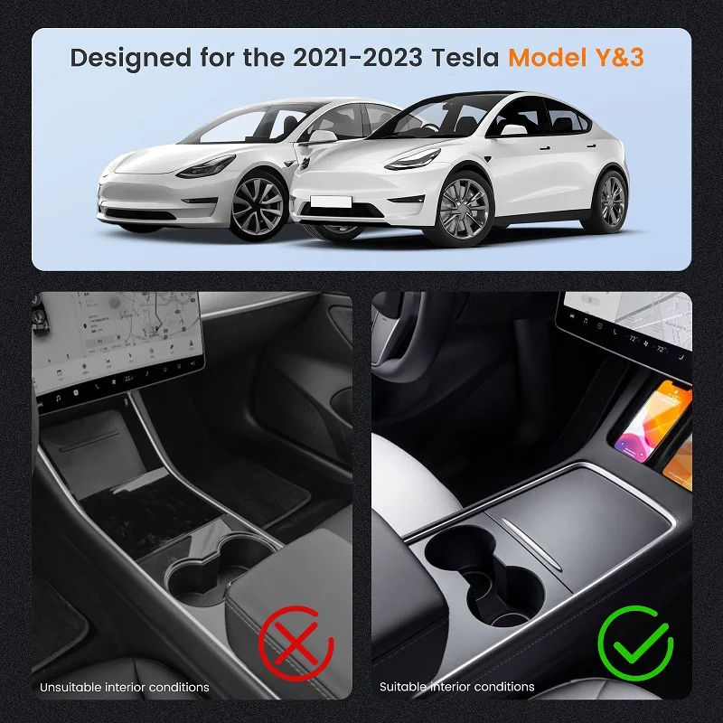 2Hole 4 Hole USB Adapter Shunt Hub for Tesla Model 3 Model Y 2021 2022 2023 High Fit Charging Cable Manager OEM Car Accessories