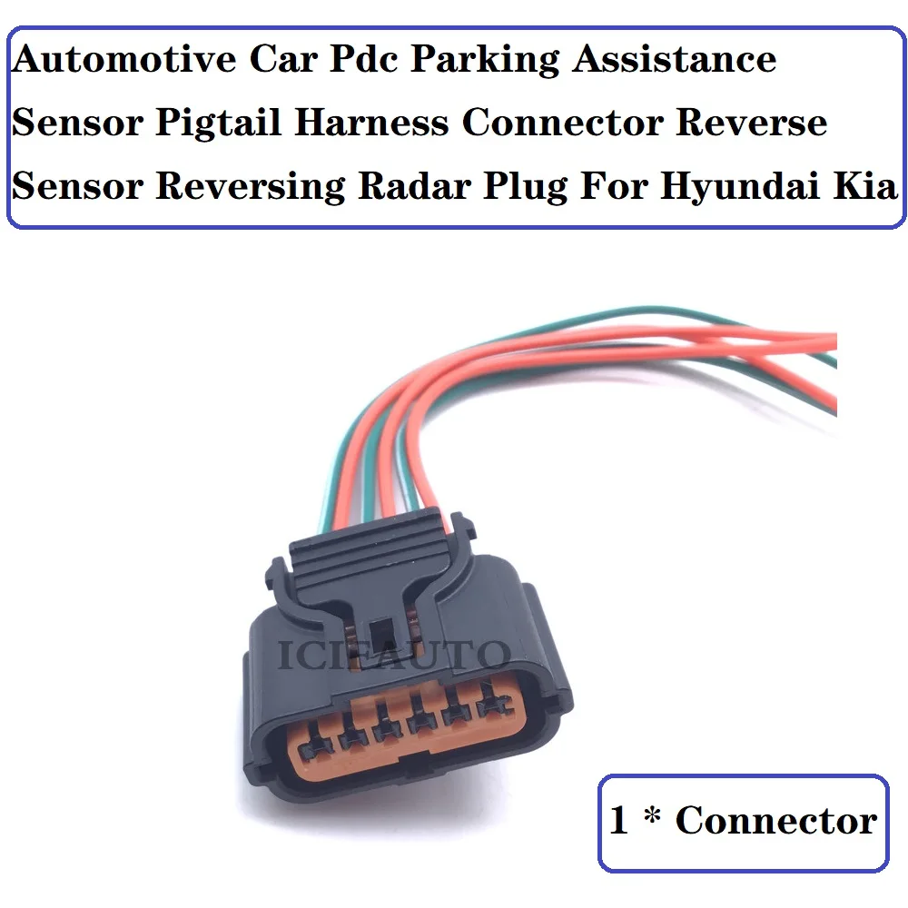 1/2/4/10 Pieces Connector of Pdc Parking Assistance Sensor Pigtail Harness Reverse Sensor Reversing Radar Plug for Hyundai Kia