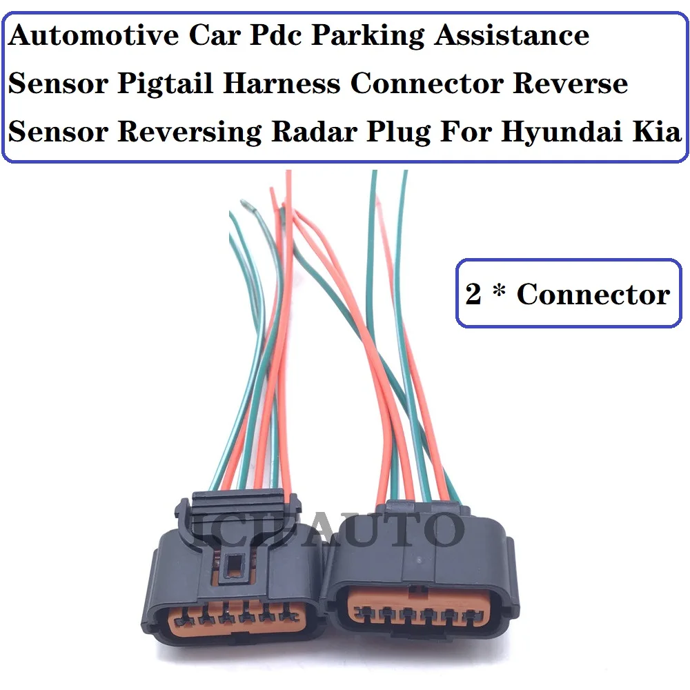 1/2/4/10 Pieces Connector of Pdc Parking Assistance Sensor Pigtail Harness Reverse Sensor Reversing Radar Plug for Hyundai Kia