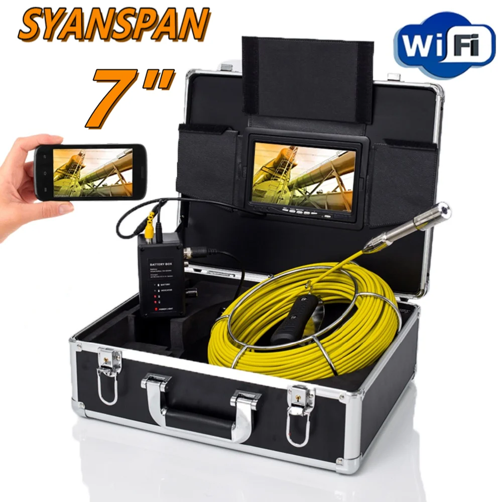 Accessories for Pipe Inspection Camera SYANSPAN Drain Sewer Pipeline Industrial Endoscope PCB Gasket and Connector for Cable