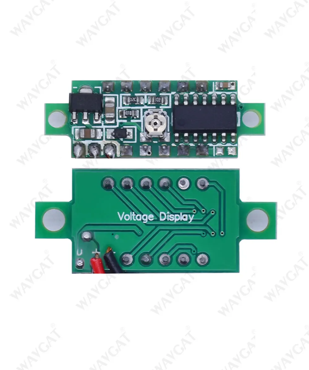 0.36 Inch 0.36" Digital Voltmeter Red Green Blue DC 0V-100V Three Lines 3 digit Voltage Panel Meter Display led Color