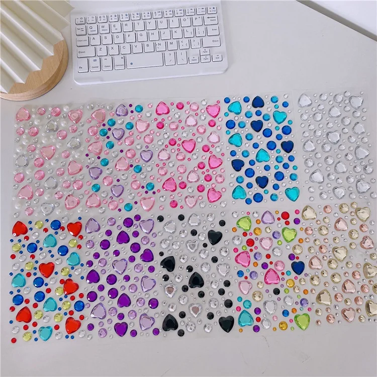 Glitter Face Stickers for Children Rhinestones for Eyes Face Diamonds Bright Stickers Festival Makeup Jewels Stickers ZS006