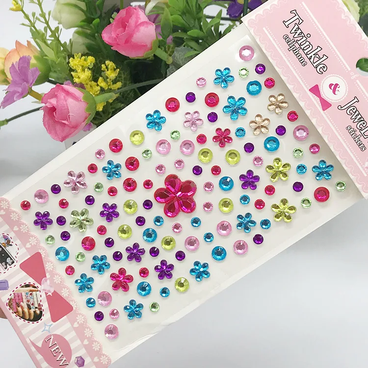 Glitter Face Stickers for Children Rhinestones for Eyes Face Diamonds Bright Stickers Festival Makeup Jewels Stickers ZS006