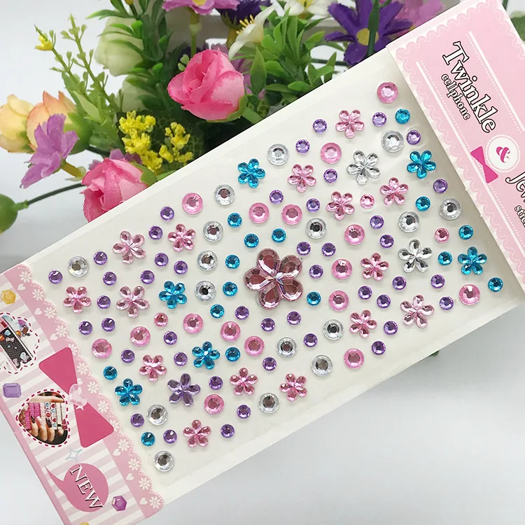 Glitter Face Stickers for Children Rhinestones for Eyes Face Diamonds Bright Stickers Festival Makeup Jewels Stickers ZS006