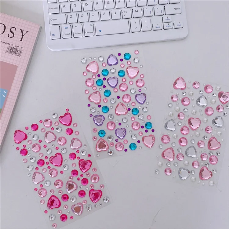 Glitter Face Stickers for Children Rhinestones for Eyes Face Diamonds Bright Stickers Festival Makeup Jewels Stickers ZS006