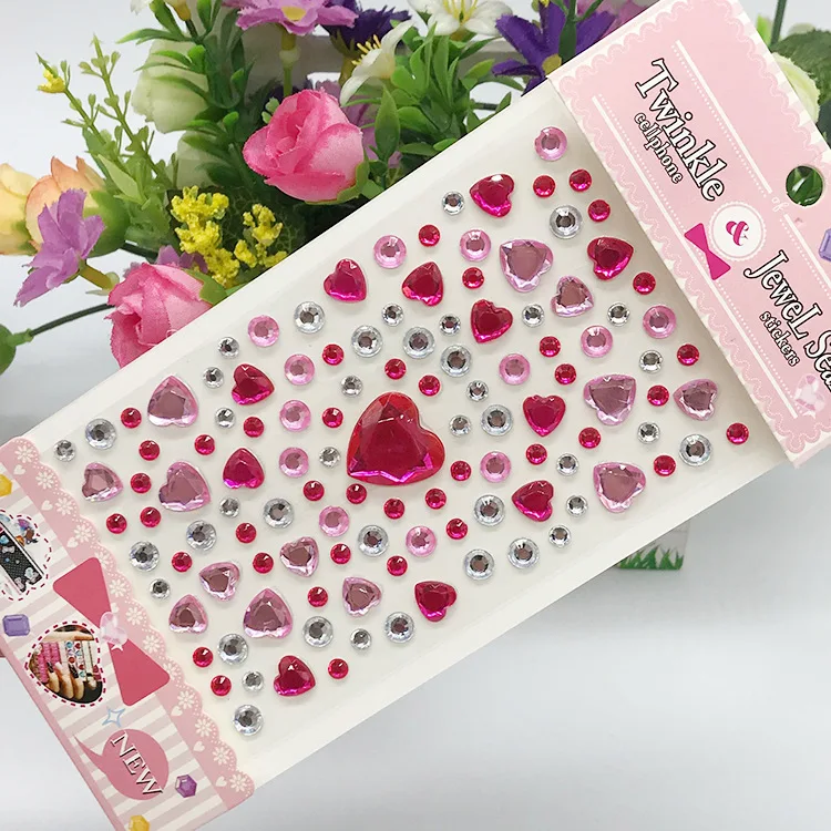 Glitter Face Stickers for Children Rhinestones for Eyes Face Diamonds Bright Stickers Festival Makeup Jewels Stickers ZS006