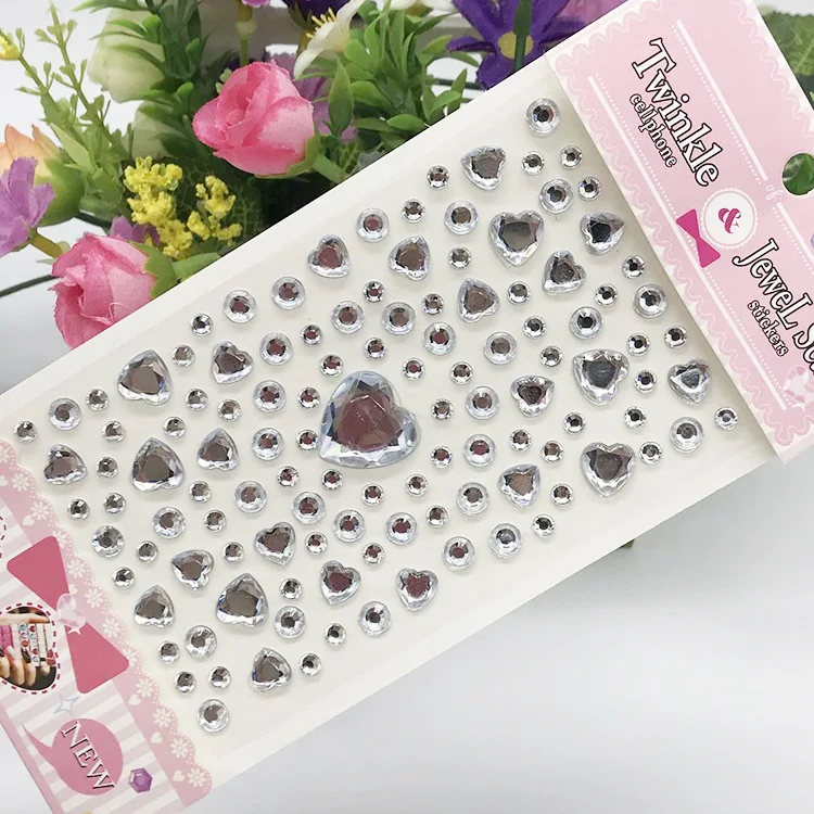 Glitter Face Stickers for Children Rhinestones for Eyes Face Diamonds Bright Stickers Festival Makeup Jewels Stickers ZS006
