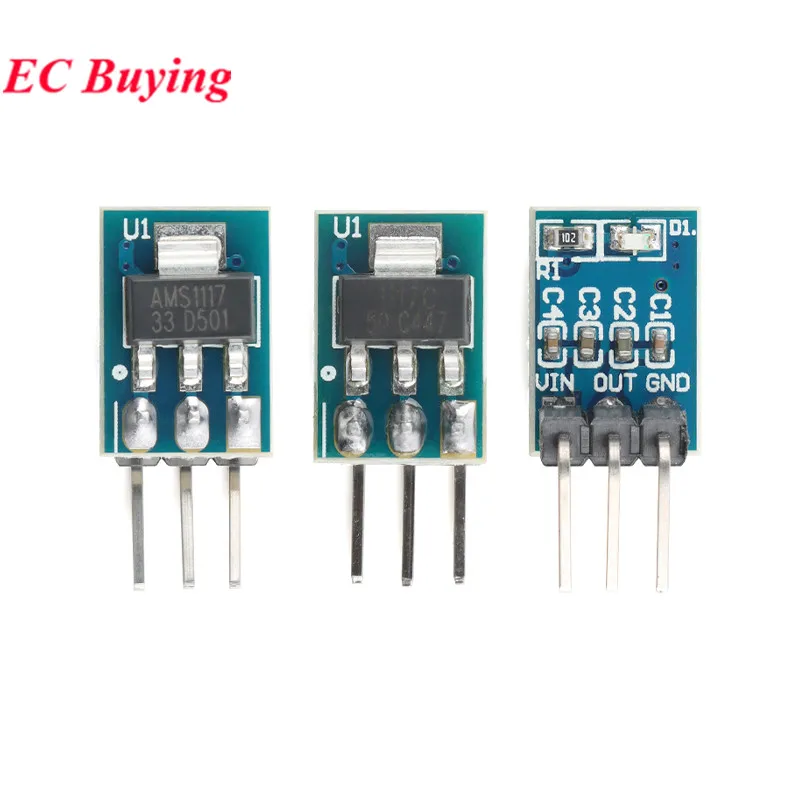 20Pcs/1pc AMS1117 LM1117 1.2V 1.5V 1.8V 2.5V 3.3V 5V DC-DC Step Down Buck Power Supply Module For Arduino Raspberry Pi PCB Board