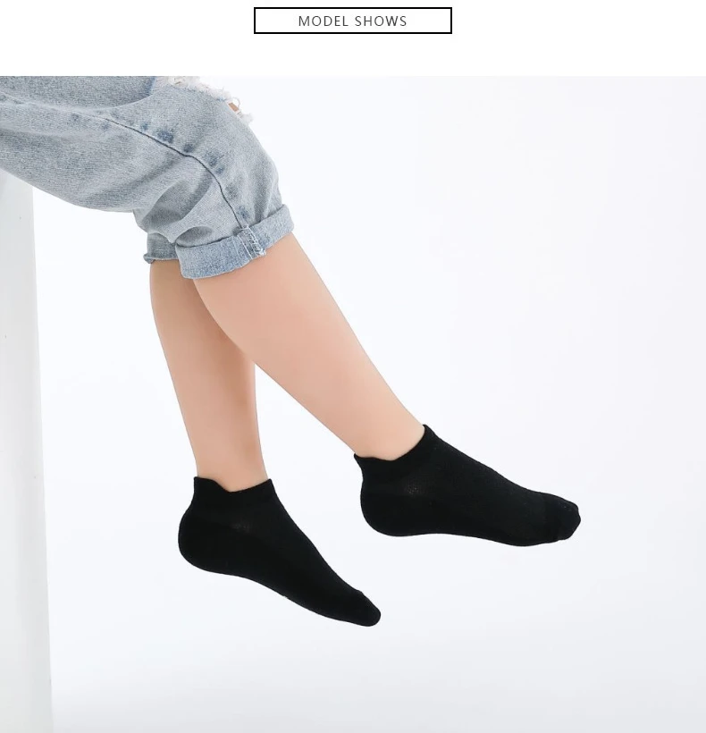 6 Pairs 1-12T Children Cotton Socks Spring Summer Boys Girls Mesh Thin Breathable Solid Ankle Socks Black White Grey Kids Socks