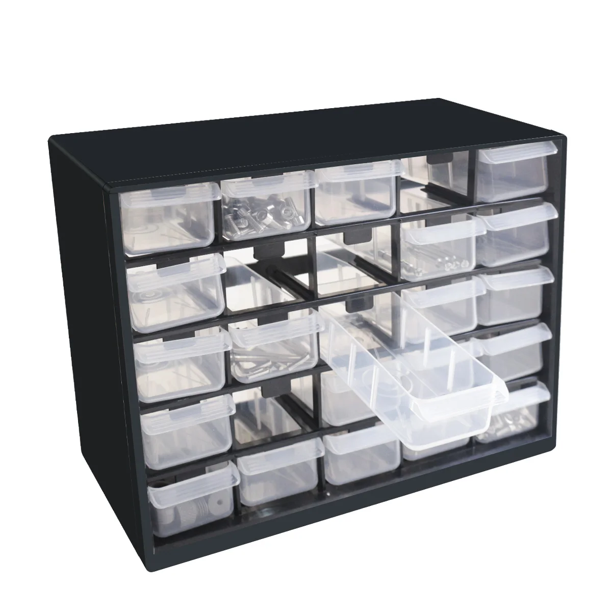 25 Multi-grid Drawer Parts Box Wall-mounted Screw Classification Component Box Tool Case Electronic Components Storage ToolBox