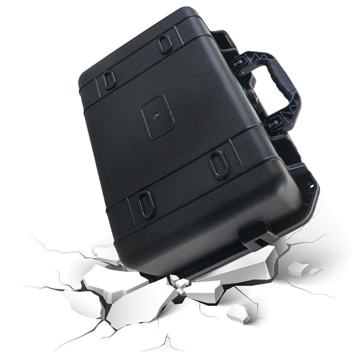 1pc Portable Plastic Protective Safety Tool Box, Waterproof Anti-fall Precision Instrument Case, Sponge Shockproof ToolBox
