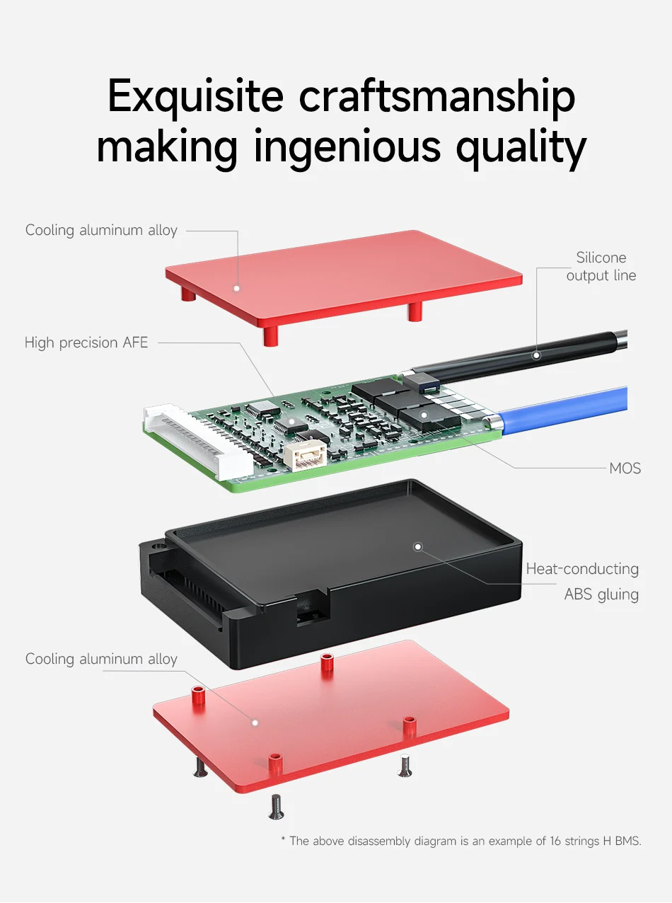 DALY BMS18650 NTC 10S 36V 13S 48V 20A 40A 60A Li-ion Battery with Balance Low High Temperature Cut Off Protection DalyBMS