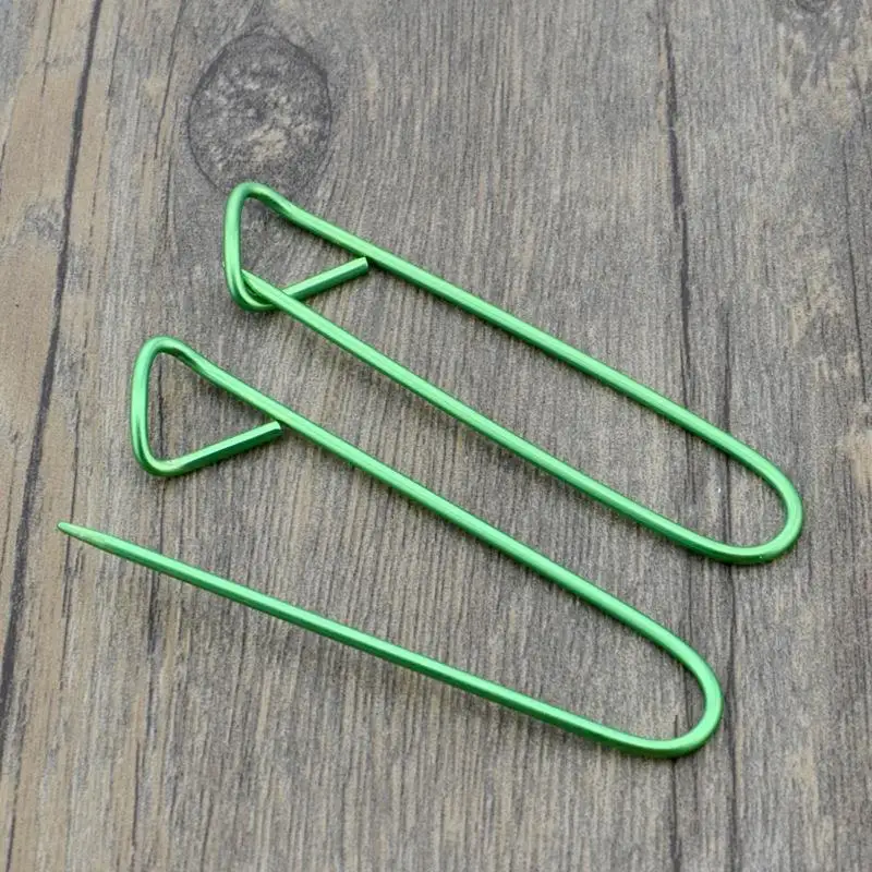 2/6PCS One Set Aluminum Knitting Needles Clip Craft Stitch Holders Safety Pins Crochet Hooks Locking Weaving Sewing Tools