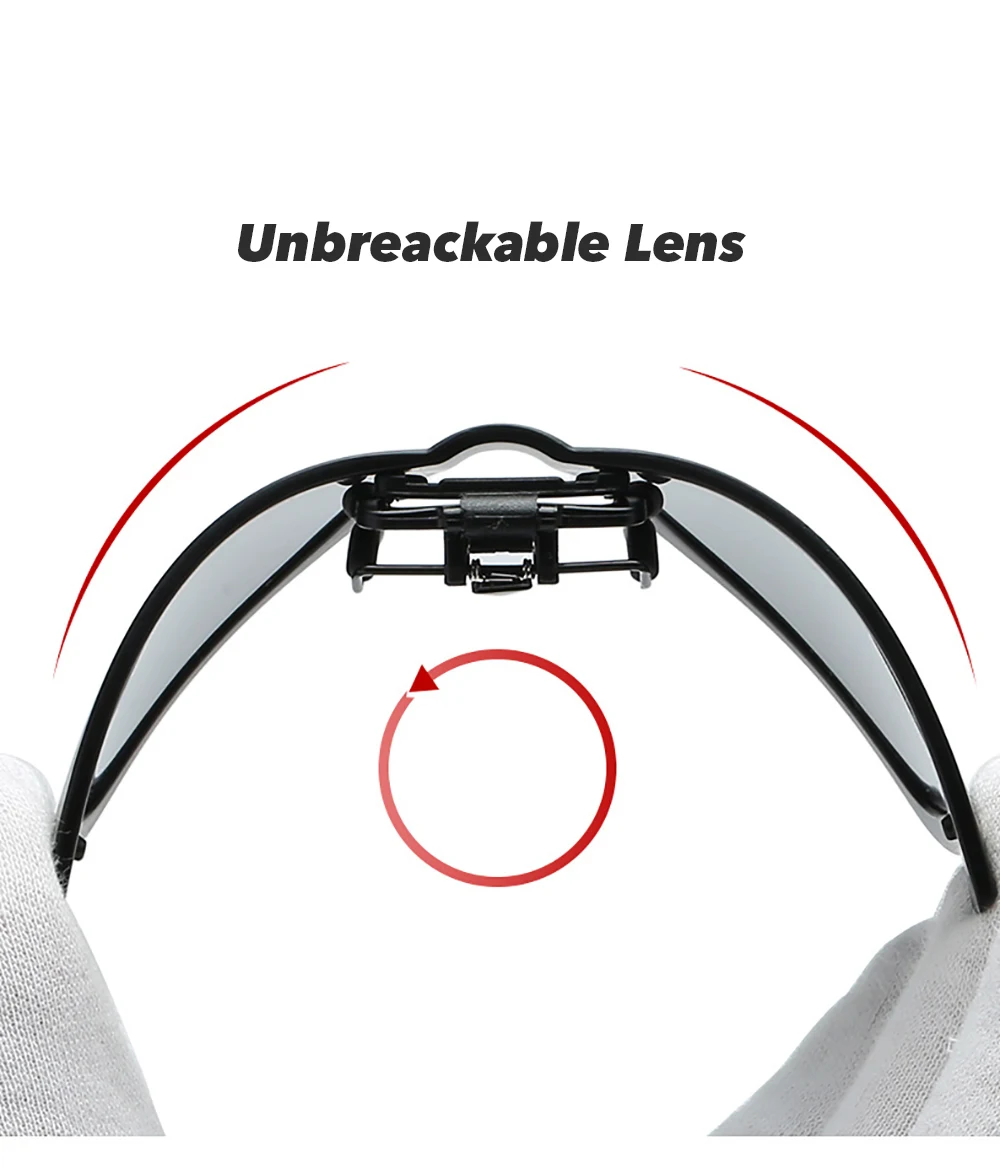 VIVIBEE Flip Up Clip on Sun Glasses for Men Driving Sunglasses Light Fishing Female Anti-UVA UVB Polarized Night Vision Lens