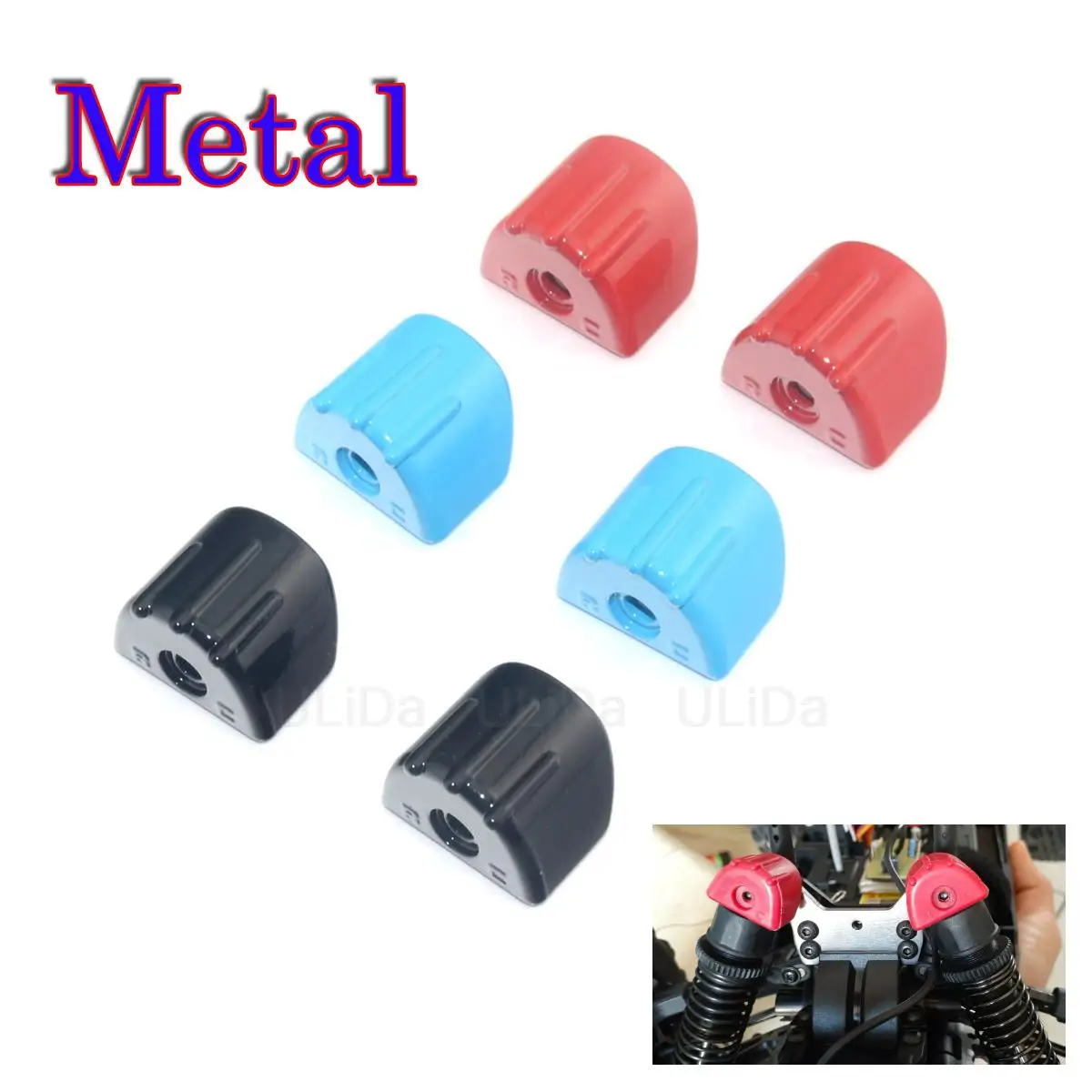RC Cars Shock Absorber Wear Resistant Cover Absorption Guards Anti-wear Rubber Anti-collision Glue For 1/8 Monster Truck