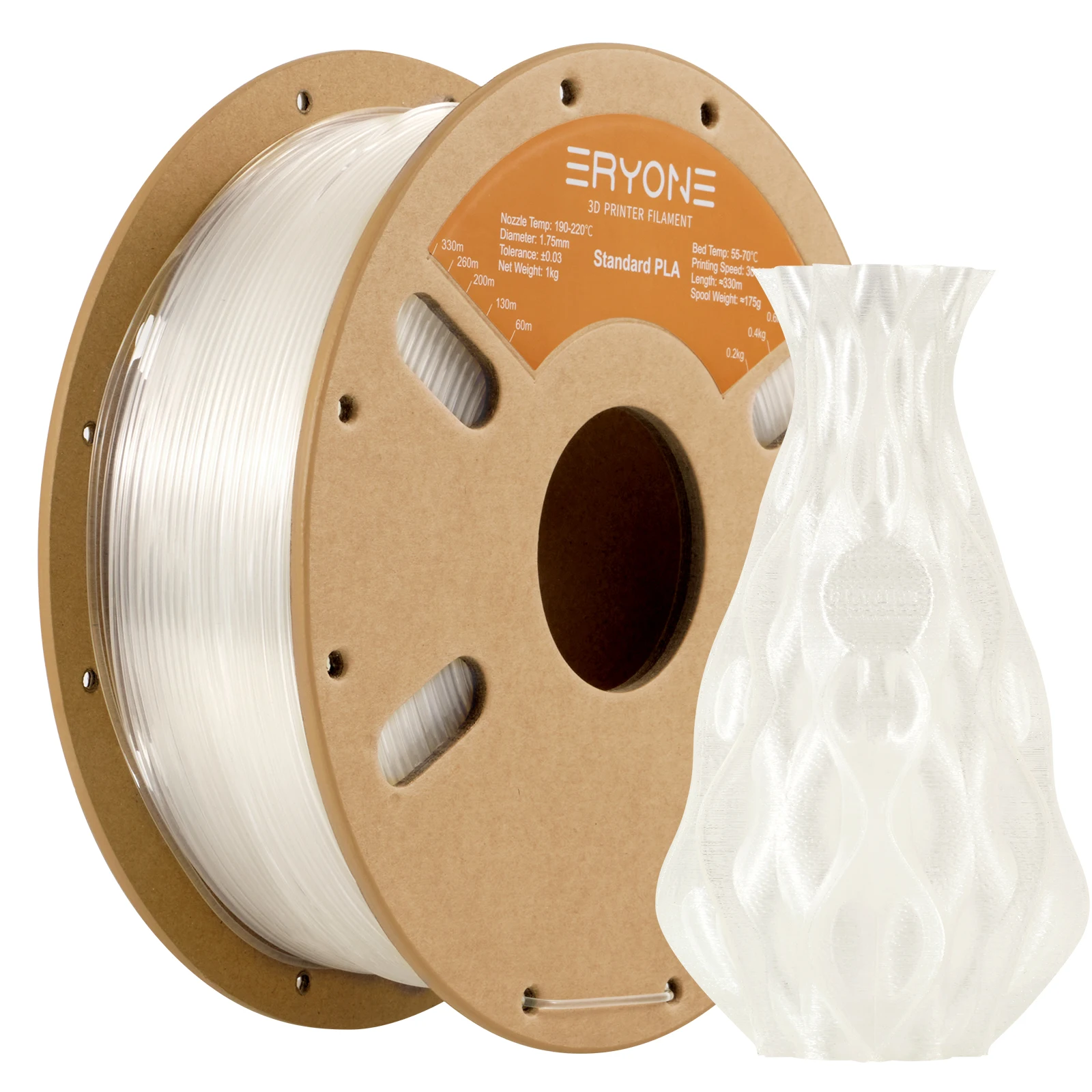 ERYONE 10KG Standard PLA Premium Filament 1.75mm 3D Print, Multicolor Available,Big Sale 1kg PLA Filament,1kg/spool