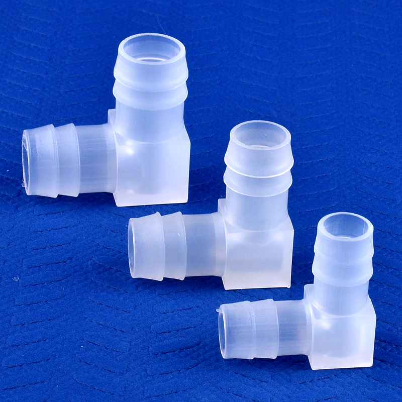5~200pcs 4~20mm PP Elbow Connectors Aquarium Tank Fittings Air Pump Aerator Pagoda Joint Garden Irrigation Medical Hose Joints
