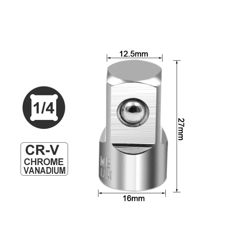 Ratchet Wrench Socket Converter Sleeve Head Adapter 1/2" Big Fly to 3/8" Fly to 1/4" Stainless Steel to 1/4" to 1/2" to 3/8"