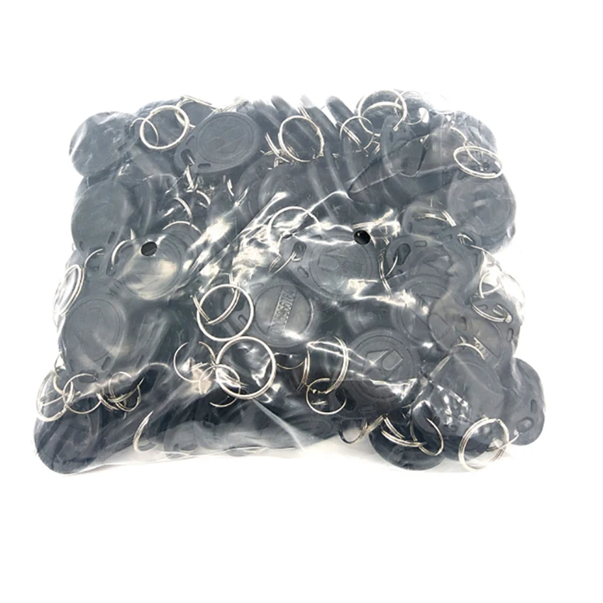 100pcs 125Khz RFID Tag Proximity Keyfobs Ring Access Control Card 11 Colour for Access Control Time Attendance Read-only