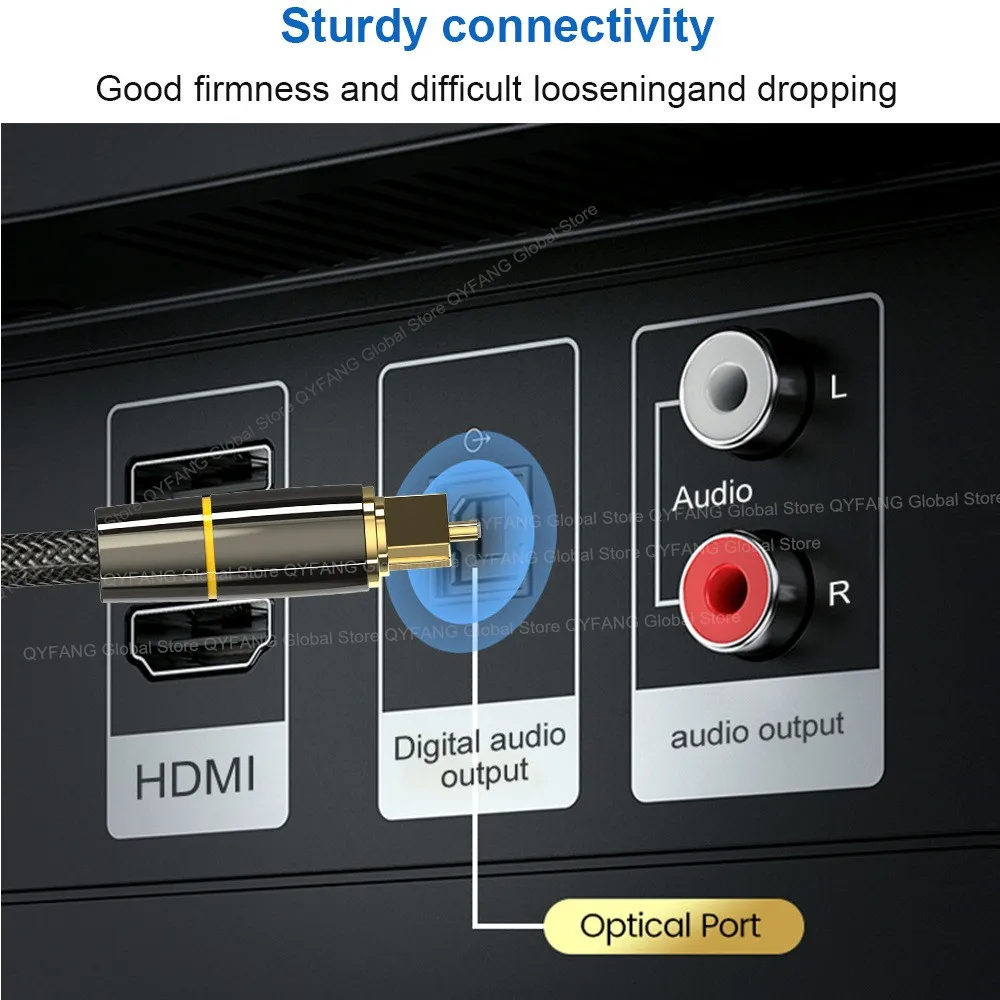 Optic Audio Cable Digital Optical Fiber Cable Toslink 1m 5m 10m SPDIF Coaxial Cable for Amplifiers Player PS4 Soundbar Cable