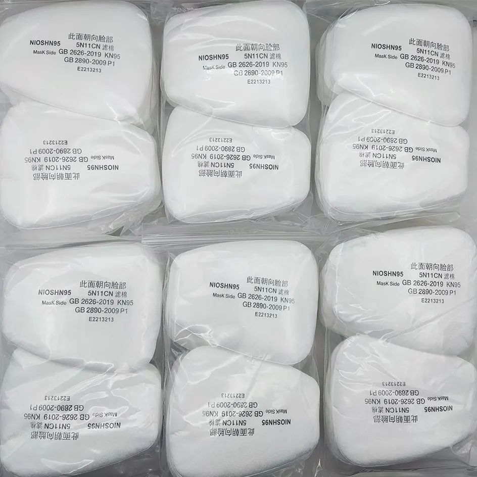 5N11 Dust Cotton Filter Paper Filters For 6001/6200/7502/6800 Series Chemical Spraying Painting Respirator Gas Mask Accessory