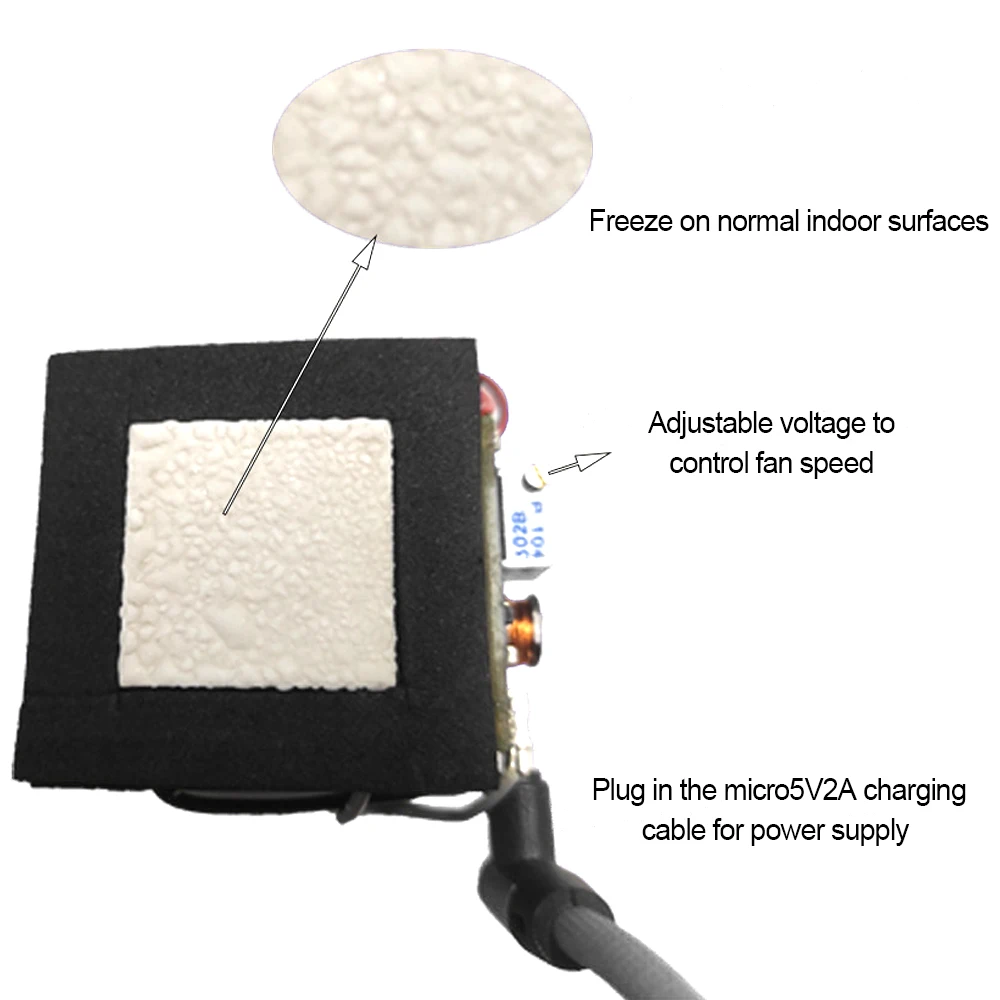 SR-01 5V DIY Mobile Phone Radiator Cooler Semiconductor Refrigeration Sheet Silent Tablet Cooling Artifact
