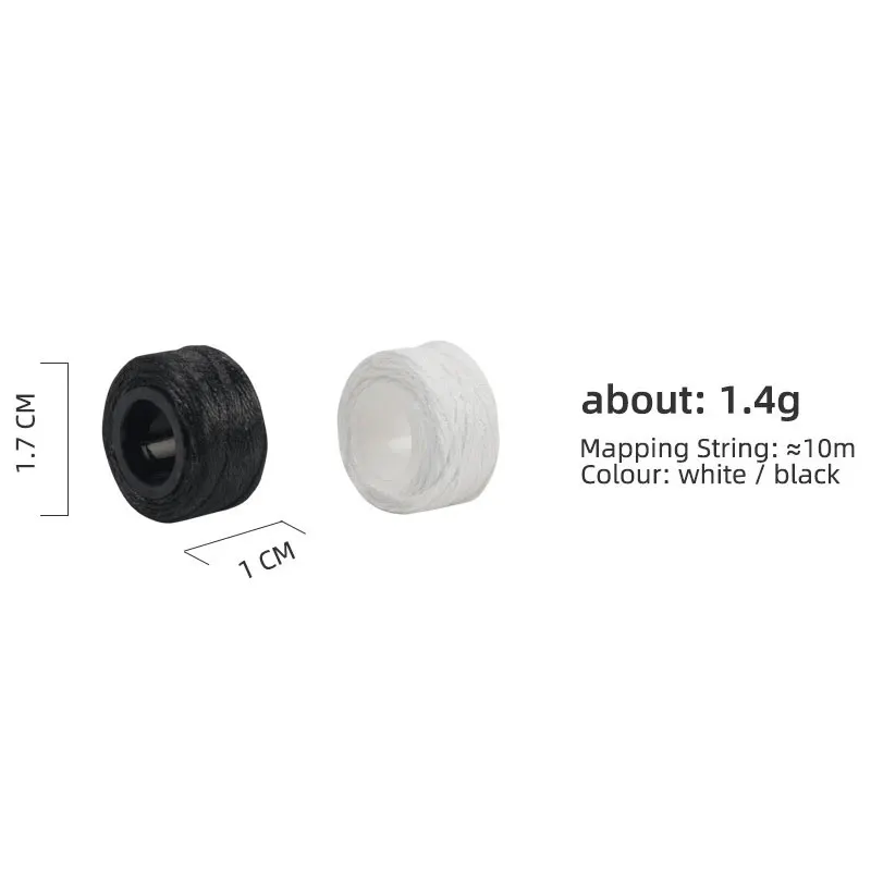 10m Microblading Mapping Pre-ink String Eyebrow Marker Thread Point Semi Permanent Tattoo Brows White/Black Measuring Tool