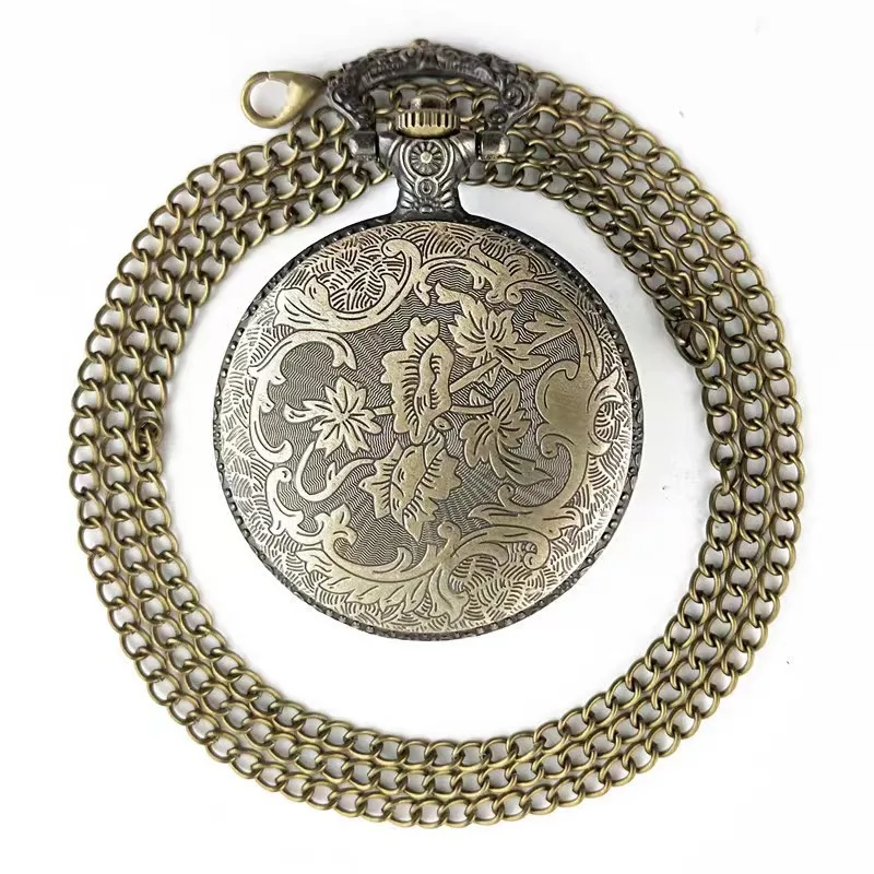 Retro Quartz Hunger Games Popular Hollow Mockingbird Design Stylish Bronze Pocket Watch