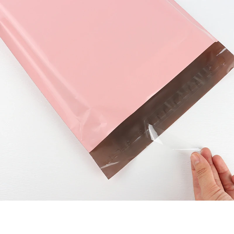 INPLUSTOP New Pink Color Envelope Storage Bags PE Plastic Courier Shipping Bag Waterproof Self Adhesive Seal Pouch Mailing Bags