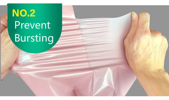 INPLUSTOP New Pink Color Envelope Storage Bags PE Plastic Courier Shipping Bag Waterproof Self Adhesive Seal Pouch Mailing Bags