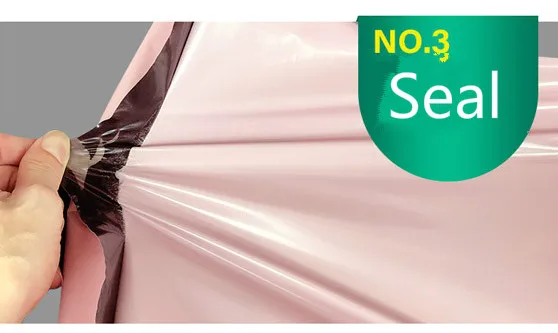 INPLUSTOP New Pink Color Envelope Storage Bags PE Plastic Courier Shipping Bag Waterproof Self Adhesive Seal Pouch Mailing Bags