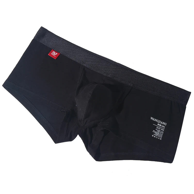 Open Front Underwear Men Cotton Sexy Men's Boxer Shorts Panties Breathable Pouch Bulge Underpants Male