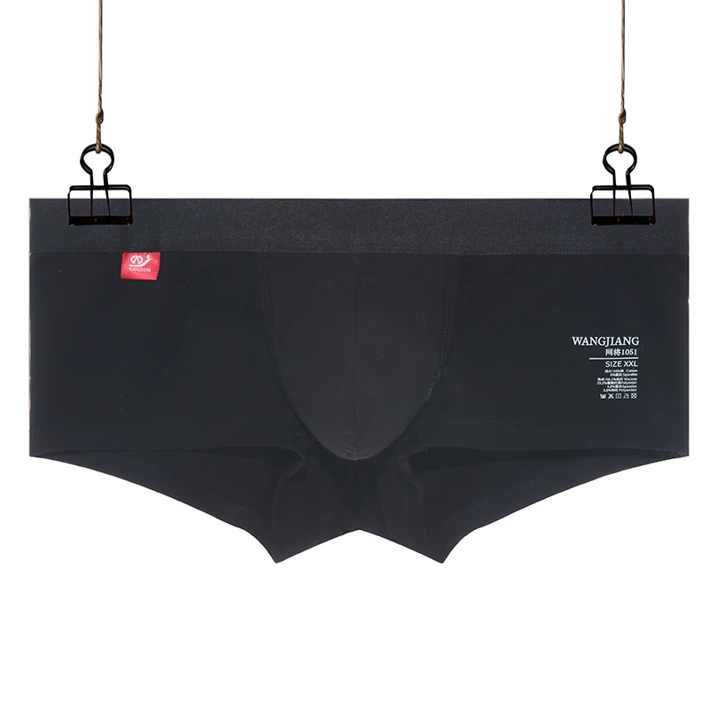 Open Front Underwear Men Cotton Sexy Men's Boxer Shorts Panties Breathable Pouch Bulge Underpants Male