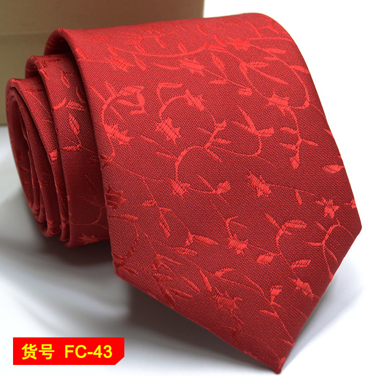67 Styles Men's Ties Solid Color Stripe Flower Floral 7-8cm Jacquard Necktie Accessories Daily Wear Cravat Wedding Party Gift