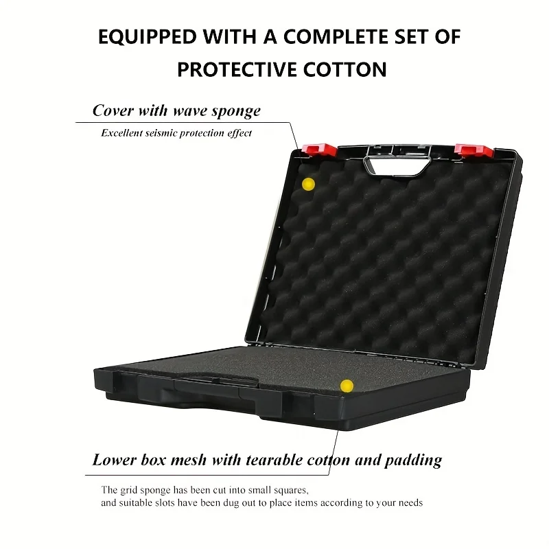 Portable Tool Storage Box Equipment Instrument Plastic Safety Box Multifunctional Hardware Tool Suitcase Protective Box