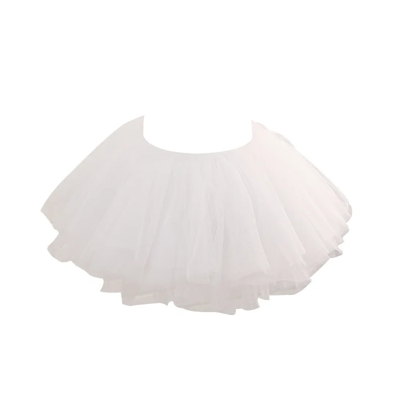 White Black Puffy Tulle Lolita Underskirt Women Cosplay Ballgown Kids Bridal Boneless Petticoats Tutu Dress