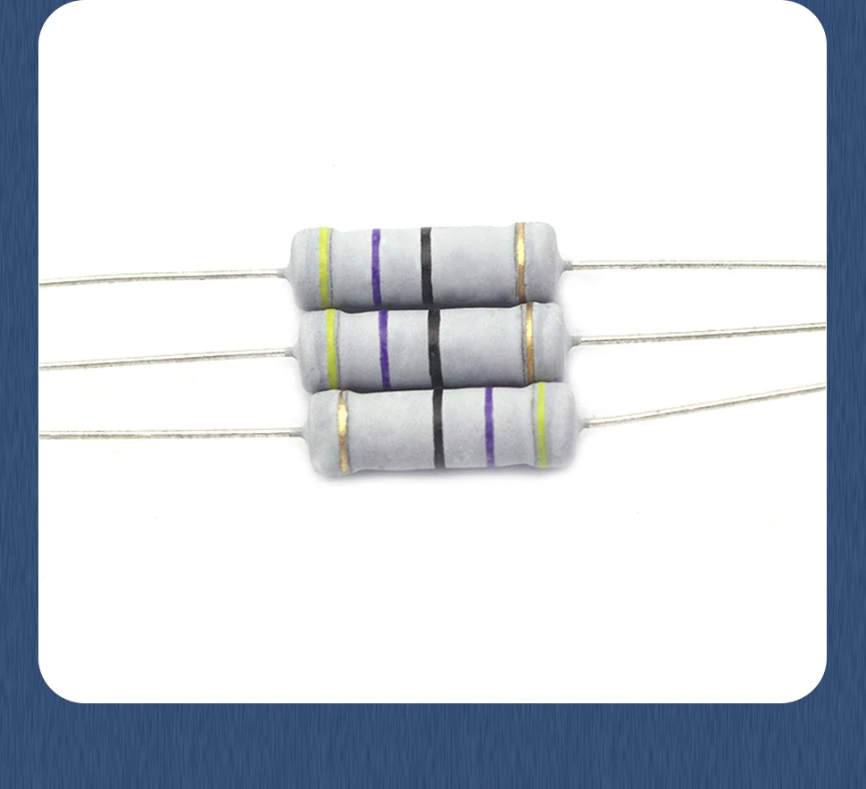 20pcs 2W Carbon Film Resistor 5% Resistance 0.1Ω-2MΩ 0.47 10 47 100 200 470 820 1K 4.7K 10K 47K 100K 200K 330K 470K 1M 1.2M Ohm