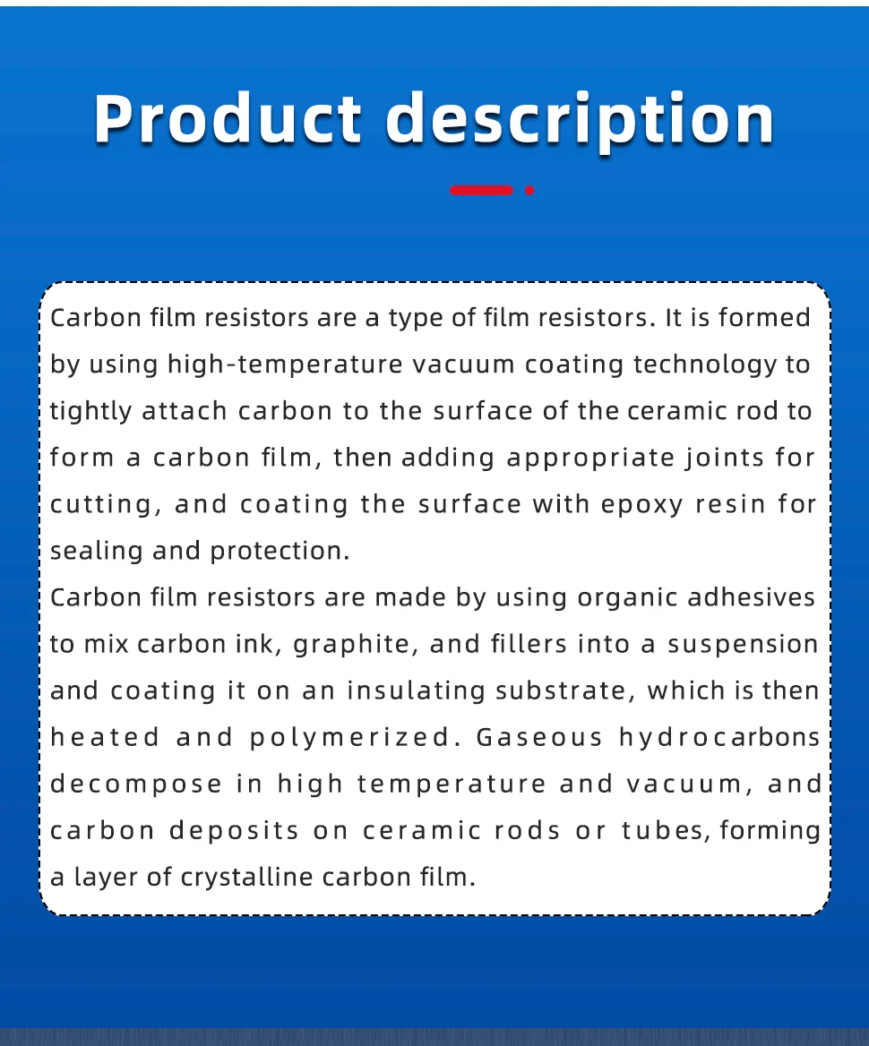 20pcs 2W Carbon Film Resistor 5% Resistance 0.1Ω-2MΩ 0.47 10 47 100 200 470 820 1K 4.7K 10K 47K 100K 200K 330K 470K 1M 1.2M Ohm