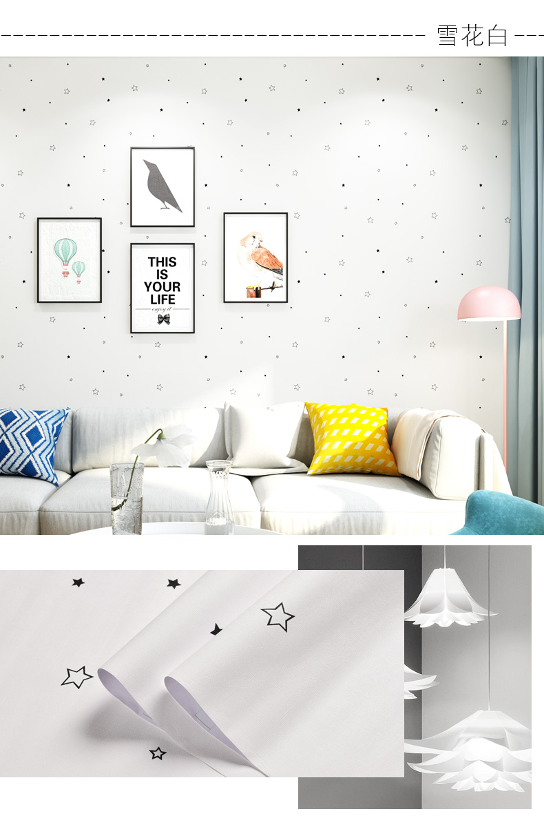 Macaron Solid Color Self Adhesive Wallpaper Furniture Cabinet Renovation Stickers Bedroom Vinyl Film Room Decor Wall Sticker DIY