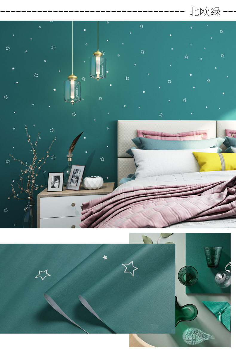 Macaron Solid Color Self Adhesive Wallpaper Furniture Cabinet Renovation Stickers Bedroom Vinyl Film Room Decor Wall Sticker DIY