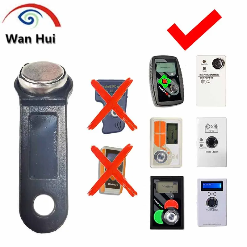 10Pcs RW1990 Rewritable iButton Card, TM tag, TM iButton, Touch Memory Key, Sauna Keys, Copy DALASS DS1990A TM1990A Dropshipping