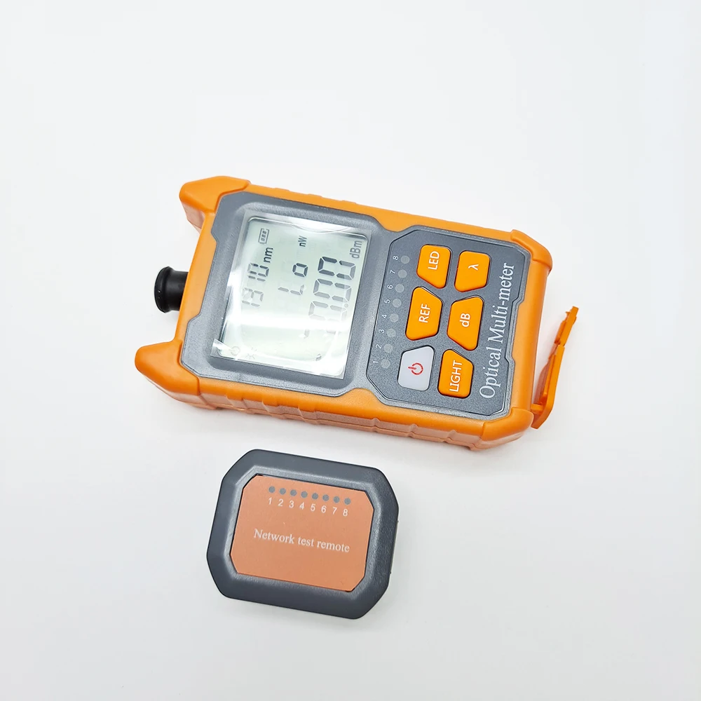 handheld Fiber mini Optical Power Meter -70+6 dBm High Quality OPM Dry battery Mini OPM Support lighting