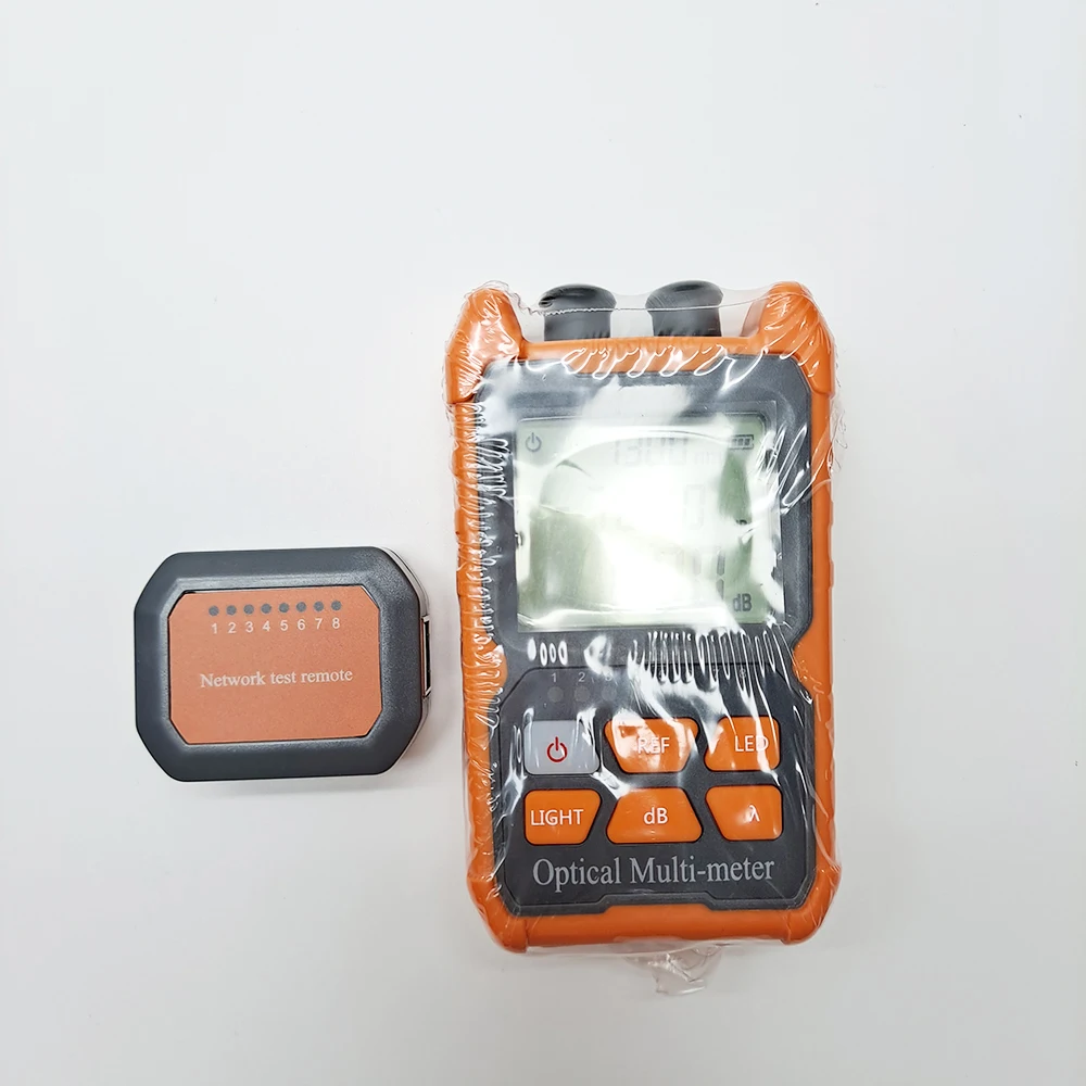 handheld Fiber mini Optical Power Meter -70+6 dBm High Quality OPM Dry battery Mini OPM Support lighting