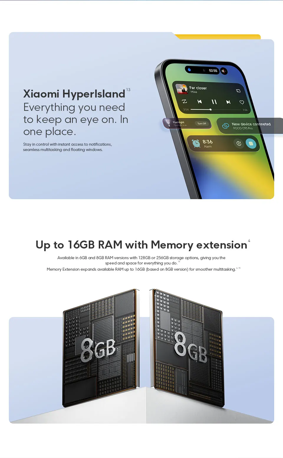 Newest POCO C95 Pro Smartphone Global Version 7500mAh Battery 45W Charging 6.9" 120Hz display Helio G91-Ultra 50MP Camera NFC