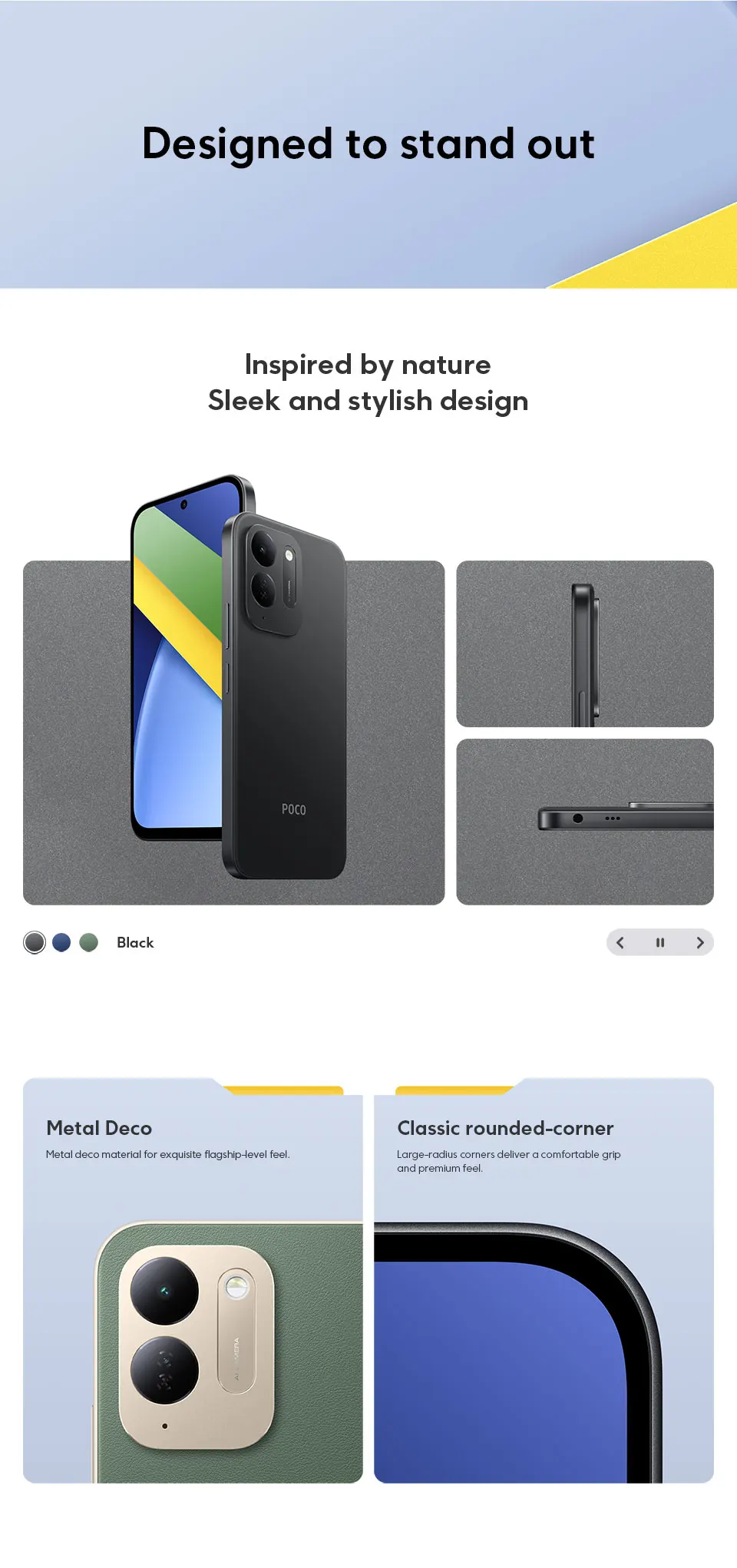 Newest POCO C95 Pro Smartphone Global Version 7500mAh Battery 45W Charging 6.9" 120Hz display Helio G91-Ultra 50MP Camera NFC